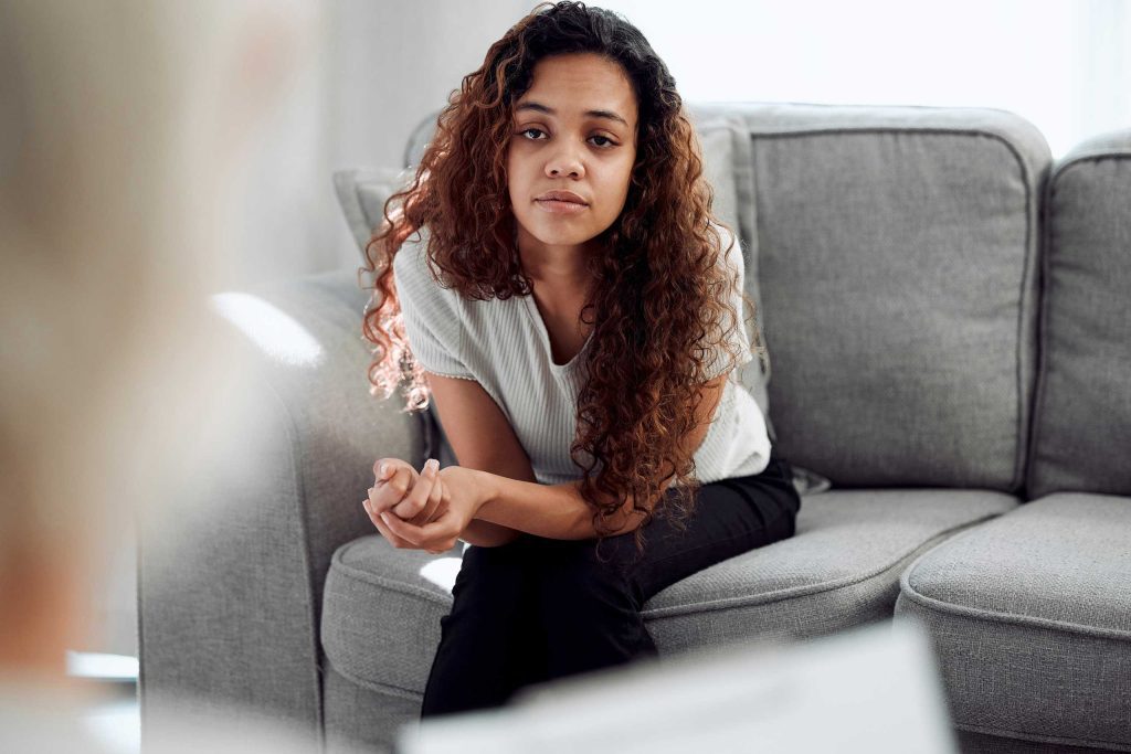 Woman in counseling
